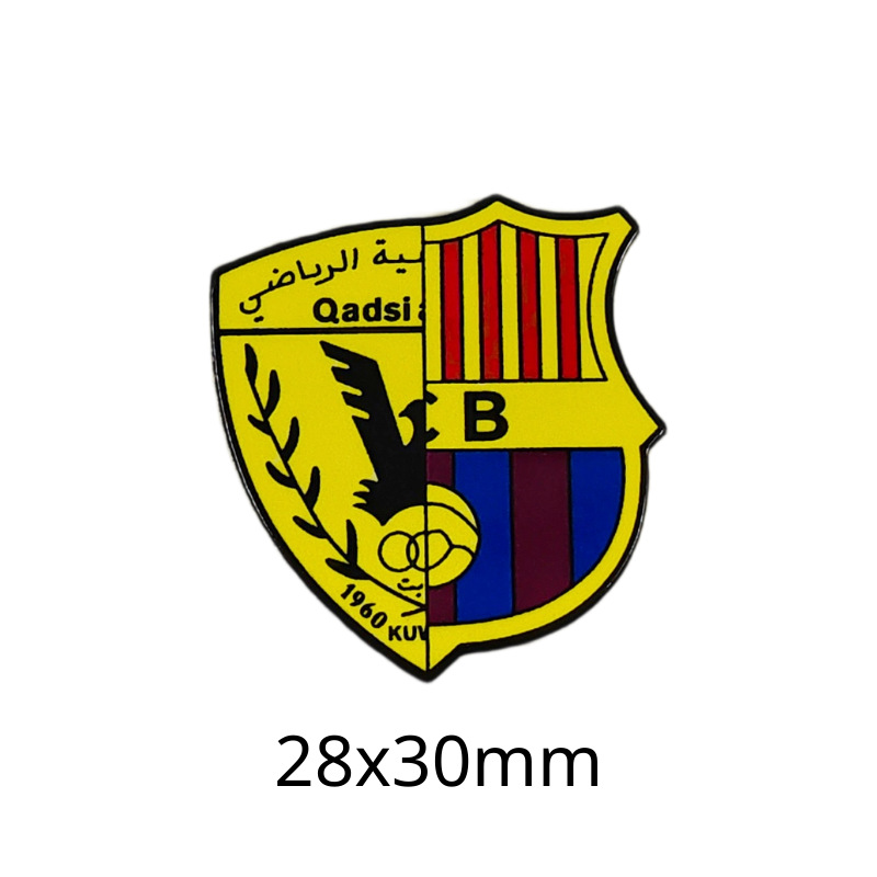 Insignias metálicas transfronterizas, pegatinas para teléfonos móviles, broches, Copa Mundial, Liga de Campeones, club de fútbol, insignias del Real Madrid, insignias del Liverpool al por mayor