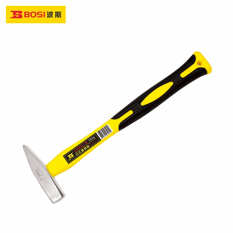 波斯专业级纤维柄钳工锤钳工榔头发黑100g-500g镜面100-300g