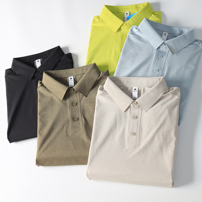 Korean Replacement Seamless Laminated Cool Anti-Uv Men's Business Outdoor Quick-Drying T-Shirt Short-Sleeved Quick-Drying Polo Shirt Korean Replacement Seamless Laminated Cool Anti-Uv Men's Business Outdoor Quick-Drying T-Shirt Short-Sleeved Quick-Drying Polo Shirt