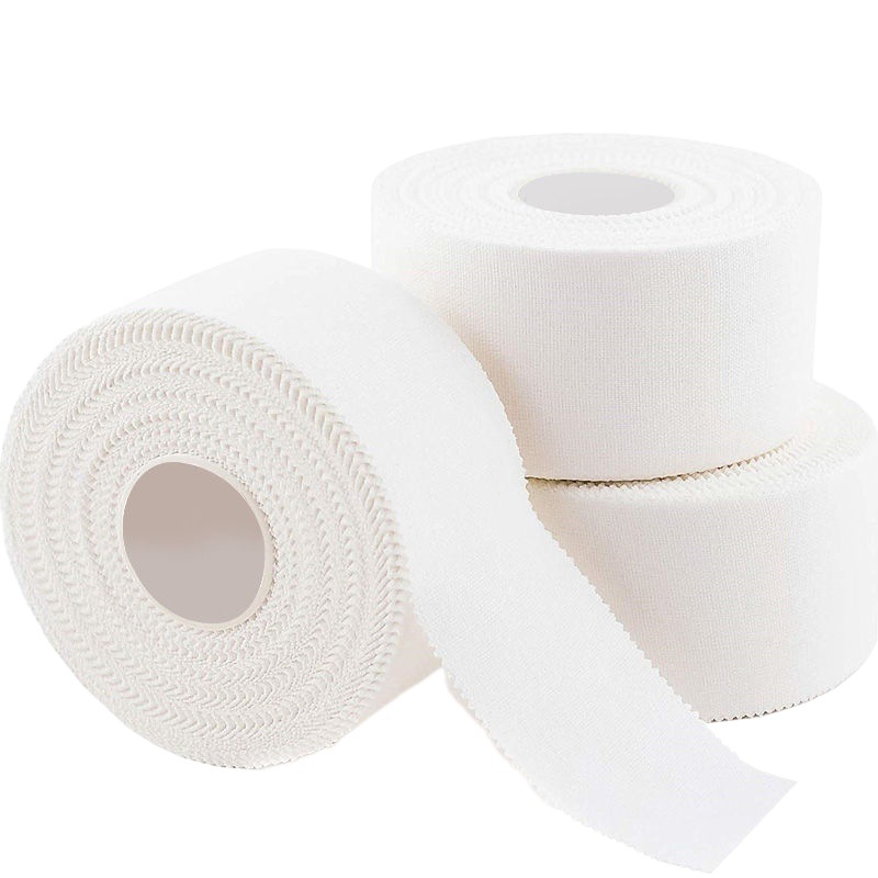 Sports white patch foot basketball ankle protection serrated edge cotton white fine cloth white tape elastic bandage foot fixing