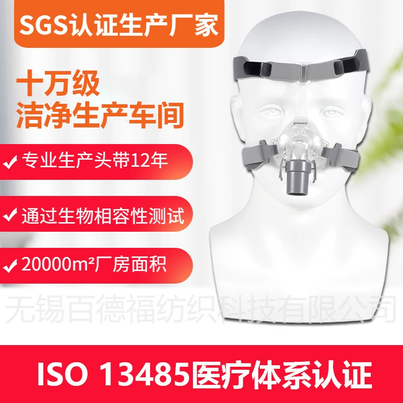 Биосовместимая универсальная повязка на голову для аппаратов ИВЛ, носовая маска, аксессуары для аппаратов ИВЛ