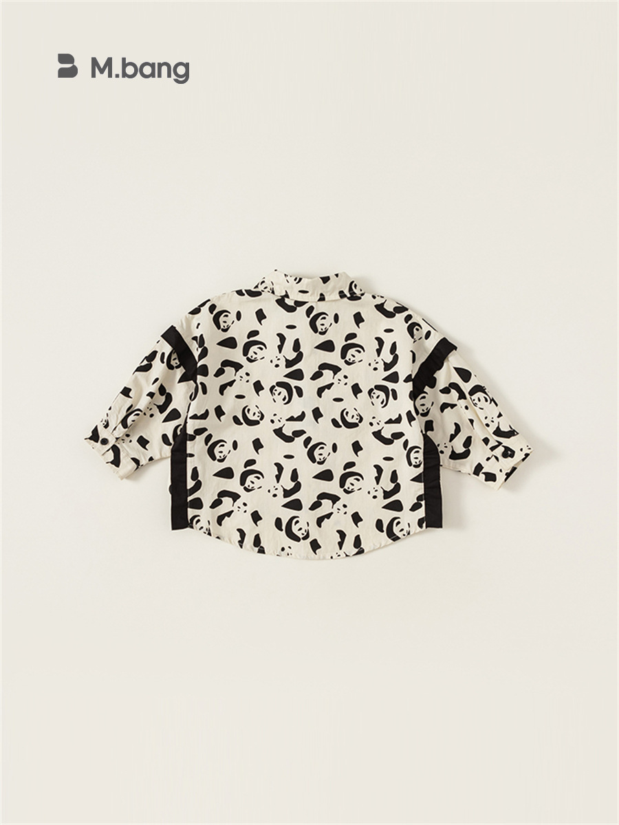 Babycity ropa de abrigo para niños camisa de los niños de algodón Panda Personalidad camisa de manga larga CY83025
