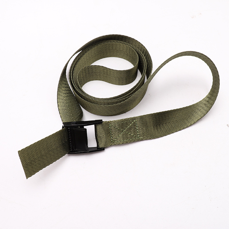 Army Green Zinc Alloy Buckle Tie-Down Strap Truck Motorcycle Bike