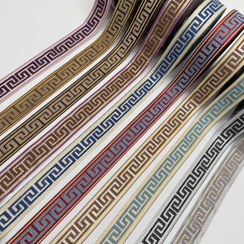 3cm New Model Factory Direct Sale High-End Jacquard Patterned Lace Trim for Redwood Furniture Sofa Cushions