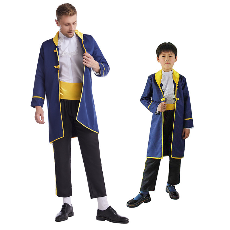 Halloween Cos Costume Beauty and the Beast Prince Cosplay Costume Holiday Dress Prince Cos Costume Set