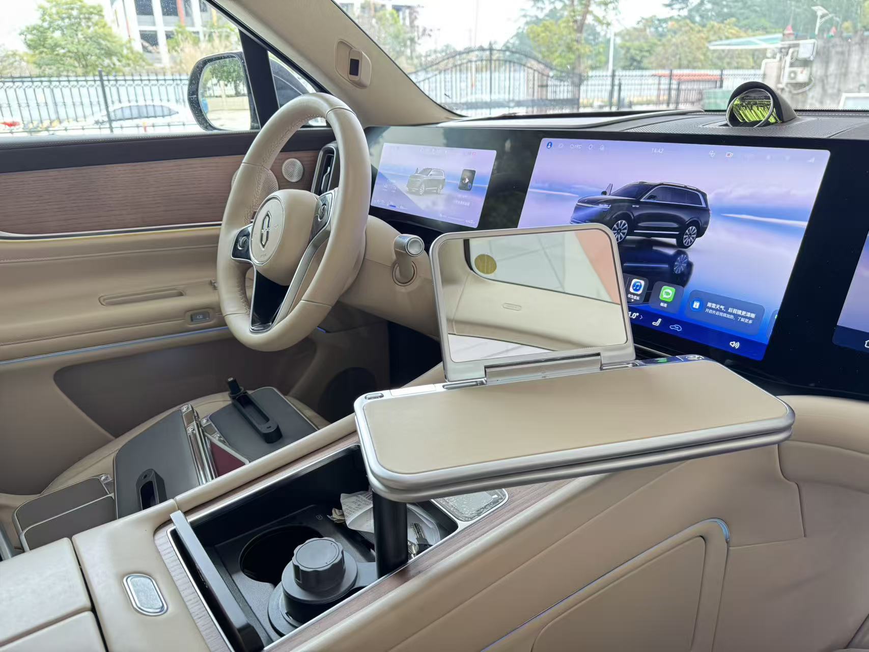 Cross-Border Hot-Selling New Model Car-Mounted Folding Table Board, Practical for Storage, Computer and Mobile Phone Placement, Storage, and Office Use