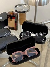 外貿款Chan小香家墨鏡2022新款鏤空字母logo太陽鏡大方框眼鏡素顏