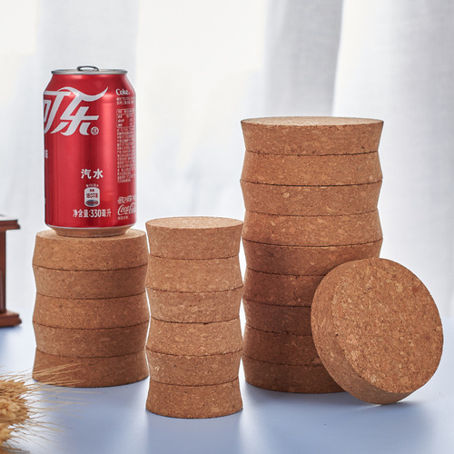 Factory wholesale bamboo wood sealing lid, sealing bottle accessories rubber bamboo bottle cap, wooden cup lid and coaster