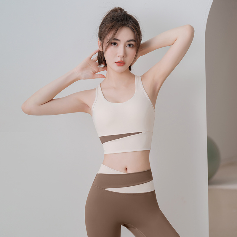 Shockproof Gathering Sports Underwear, Yoga Clothes, Hip Lift Fitness Suits, Fitness Clothes For Women_desvips.com