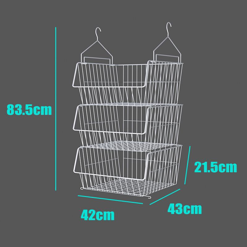 White large large 3 layer (with hook)