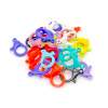 Plastic accessory, medical mask, keychain, Korean style, 15 colors, wholesale