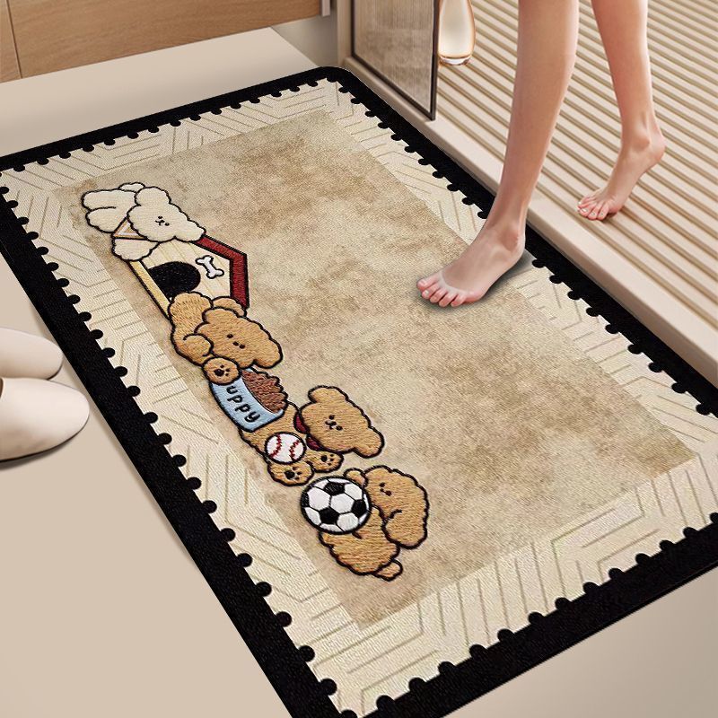 Simple cartoon shower room non-slip diatomite floor mat, indoor water-absorbent, quick-drying, durable and easy to maintain bathroom mat Simple cartoon shower room non-slip diatomite floor mat, indoor water-absorbent, quick-drying, durable and easy to maintain bathroom mat