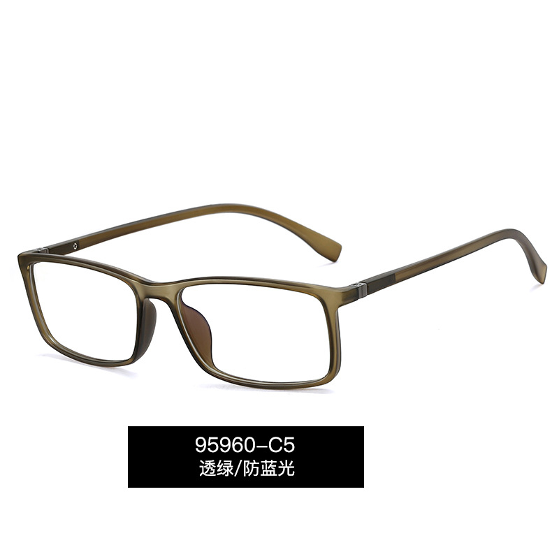 95960 europeo y americano nuevo hombre gafas marco cómodo tr90 ultra-luz gafas marco con lentes miopía gafas marco gafas image 10
