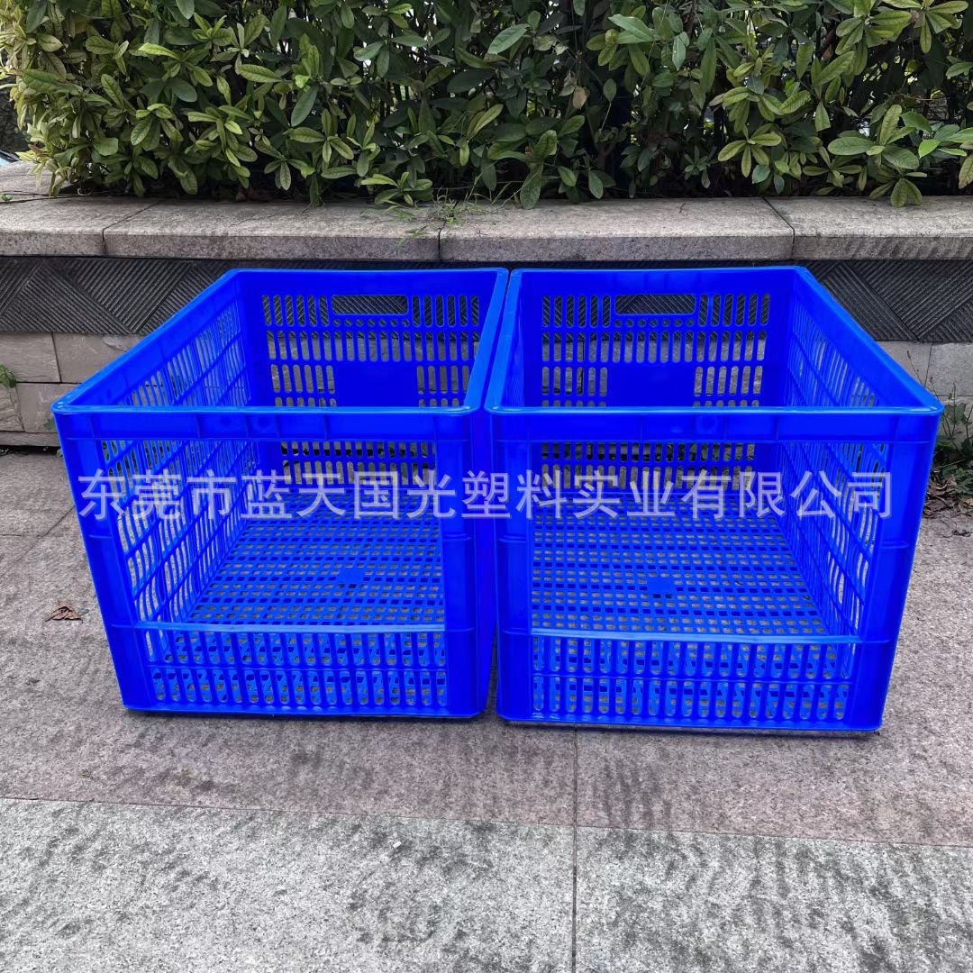可自由堆叠加高周转萝开口筐加厚塑料筐货架整理胶筐货架塑料篮