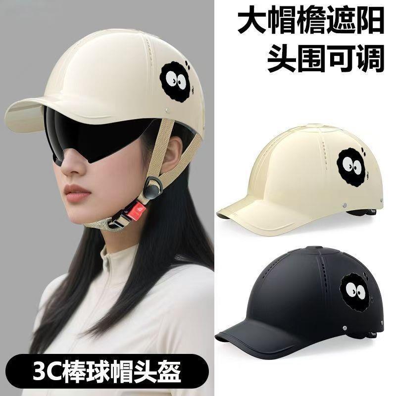 Summer Motorcycle Helmet with 3C Certification, Suitable for Motorcycles and Electric Vehicles, All-Season Safety Helmet, National Standard, High-End Half Helmet, New Model