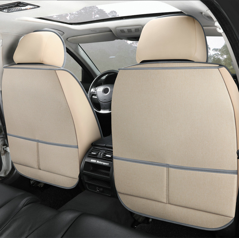 Cross-Border Foreign Trade All-Season New Linen Fabric Special Seat Cushion Fully Enclosed Cotton and Linen Breathable Seat Cover for Summer