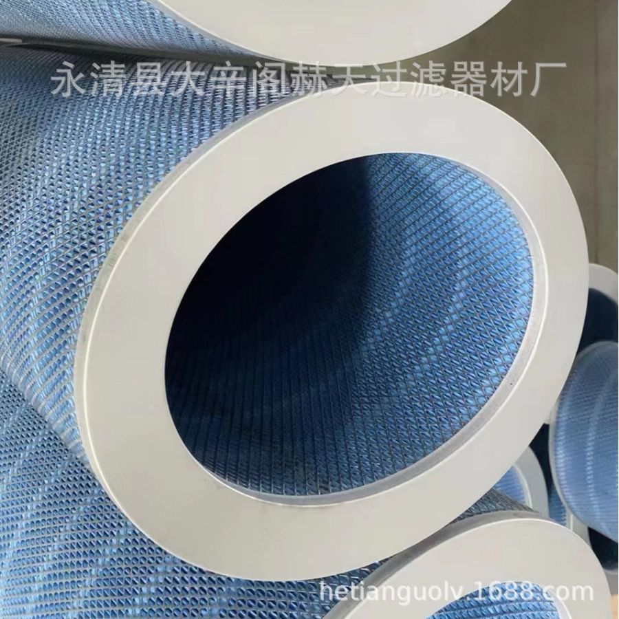 厂家供应替代耐高温阻燃空气滤筒 聚酯纤维覆膜滤筒P030554
