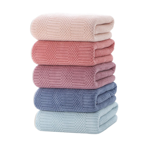 Coral velvet bath towel adult thickened large towel quick-drying swimming towel absorbs more water than pure cotton