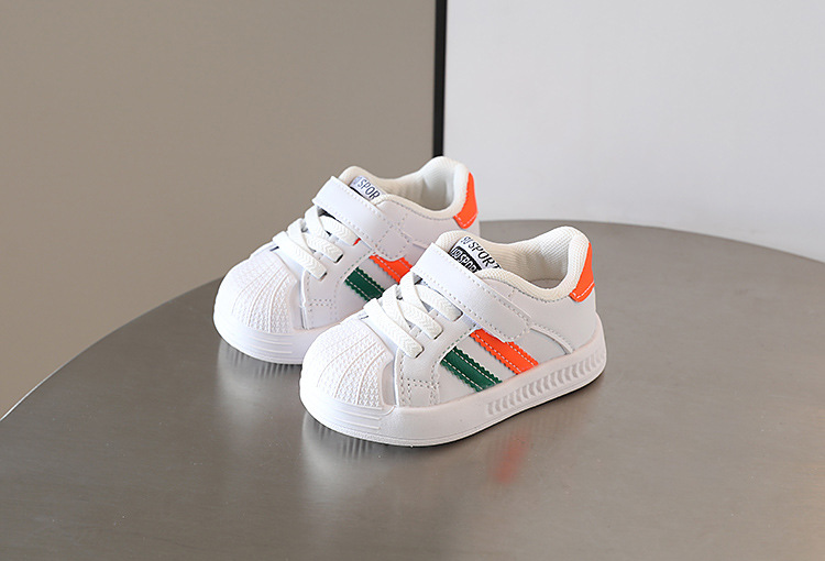 Nouveau Chaussures bébé printemps et automne saison hommes bébé semelle souple chaussures de marche hommes chaussures de sport conseil enfants nouveau blanc_voghion.com