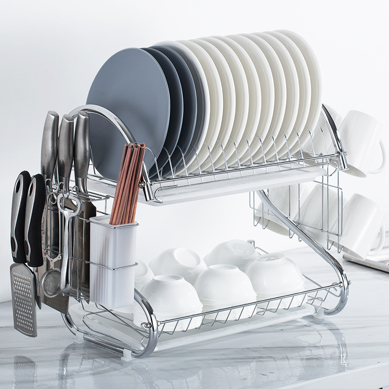 Estante de almacenamiento de platos, estante de drenaje, estante de almacenamiento de platos, palillos, cajas de almacenamiento de platos, armario de artículos domésticos, estante de cocina