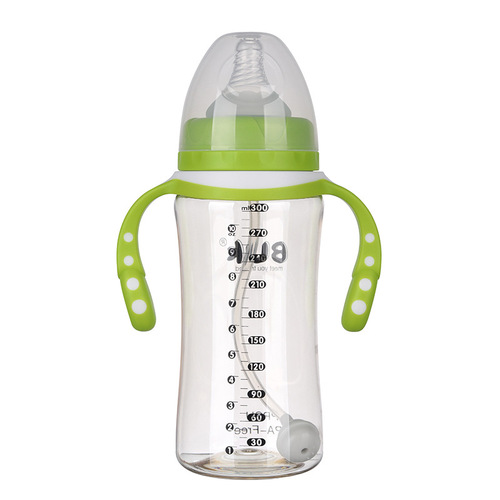 奶瓶PPSU宽口径新生婴幼儿防胀气耐摔吸管硅胶水嘴水杯奶瓶ppsu