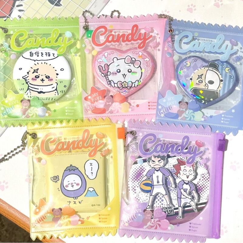 Japanese Candy Yum Bag Gu Mei Props Badge Storage Display Pain Bag Pendant Grain Protection Card Set