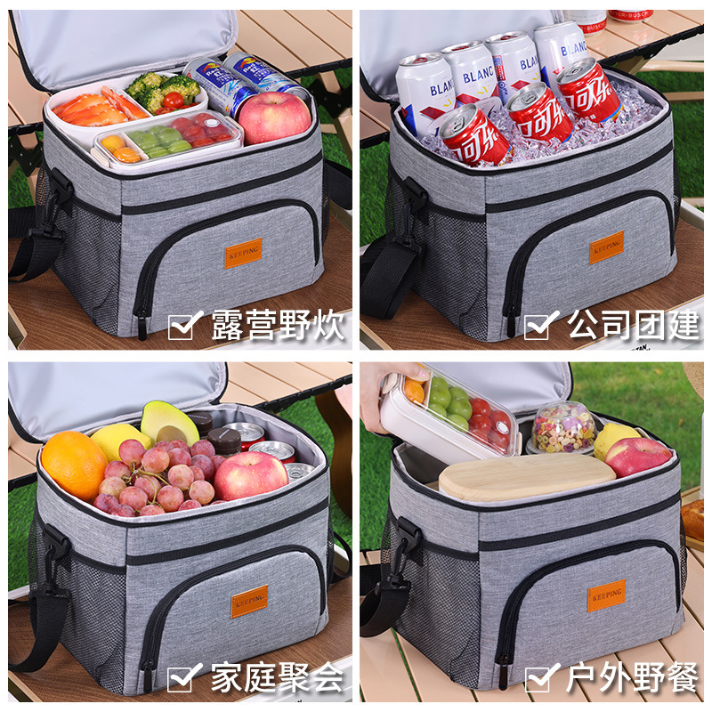 Transfronterizo Amazon nueva bolsa de picnic de gran capacidad bolsa de aislamiento de almuerzo bolsa de hielo de automóvil bolsa de aislamiento de almuerzo bolsa de aislamiento de almuerzo