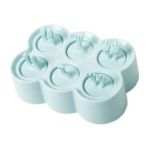 Cartoon household homemade popsicle mold silicone ice cream ice cream popsicle mold children's DIY ice box ice tray