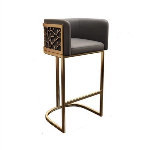 Luxury bar counter chair, bar reception, guest room, bar chair, creative and simple coffee shop, high back chair 
