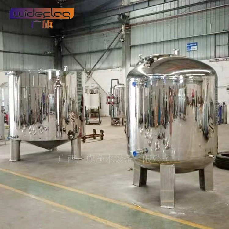 Стерильный резервуар для воды из нержавеющей стали 304, 1 тонна, 2 тонны, очистка воды, санитарный резервуар для хранения пищевой воды, резервуар для очистки чистой воды