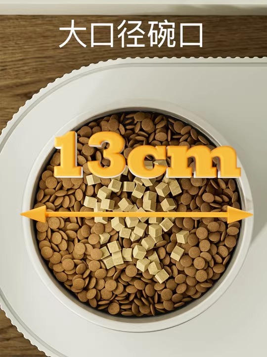 Gato tazón de cerámica doble tazón de gato comida tazón de perro gato tazón de arroz tazón de agua de la columna cervical de protección