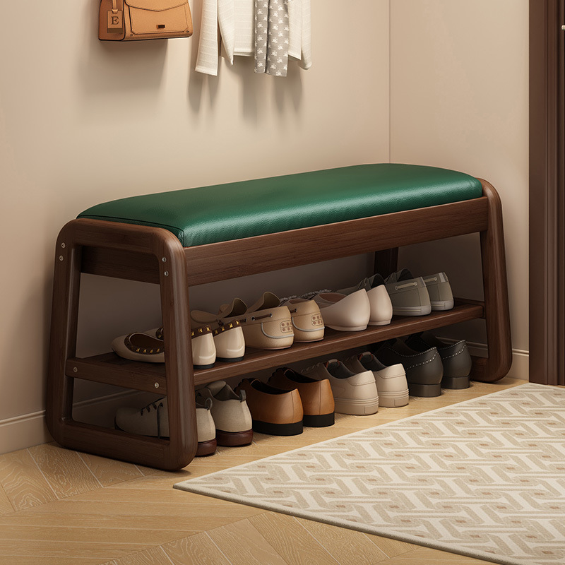 Taburete de zapato de cambio de cubierta plegable con puerta de almacenamiento para uso doméstico, taburete de zapato de entrada para sentarse y vestir, taburete de zapato de entrada integrado para almacenar