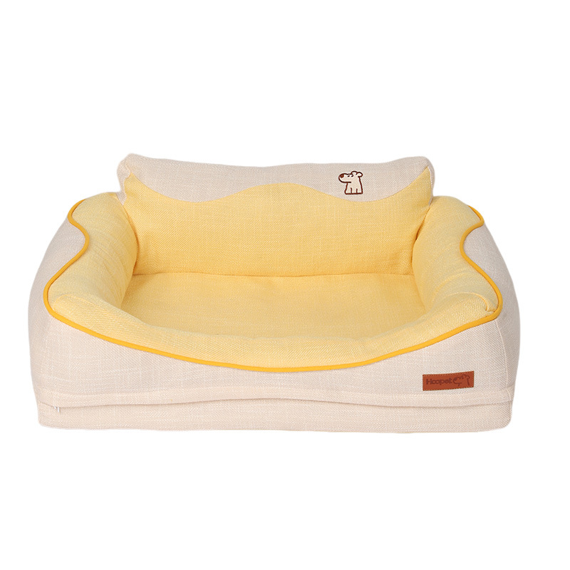 Hoopet clásico y simple perrera de cuatro estaciones para mascotas universal para perros medianos y grandes almohadillas para dormir de verano para gatos cama para perros extraíble y lavable