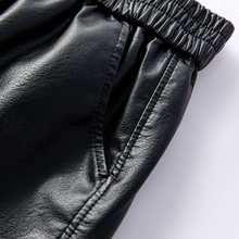 2024秋冬新款小皮裙女高腰包臀群半身裙修身A字百搭显瘦中皮裙子