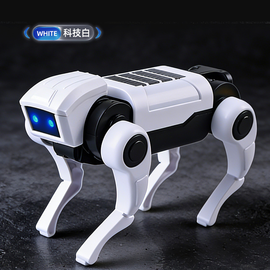 Ciencia y educación perro mecánico eléctrico niño perro mecánico luz ensamblaje robot biónico perro electrónico puzzle juguete