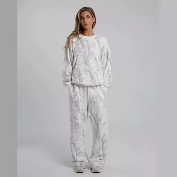 Спортивный камуфляжный комплект, худи, большой кленовый лист, для любимого