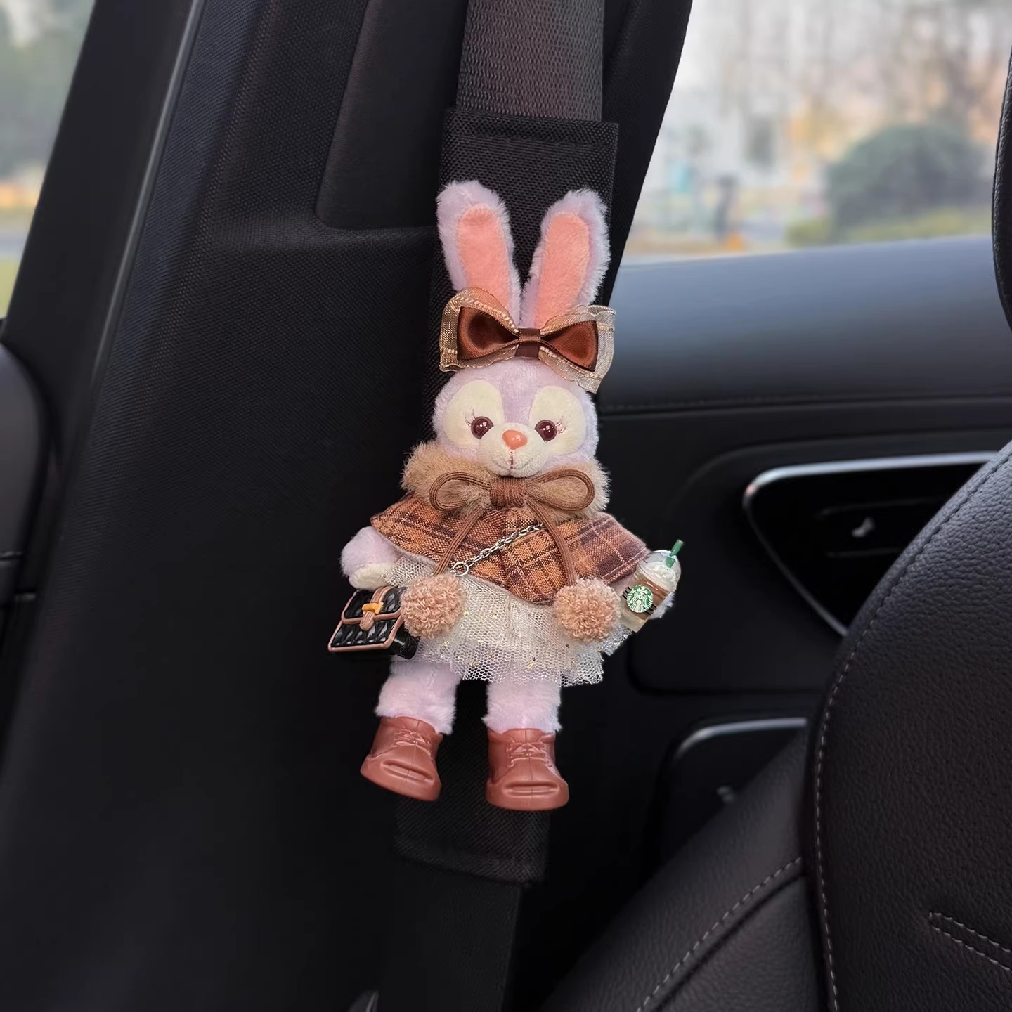 Linabell Stellalou Car Seatbelt Shoulder Pads Car Seatbelt Decoration Anti-Wear Clothing for a Couple