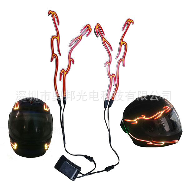 Glowing Helmet EL Luminous Strip Motorcycle Helmet