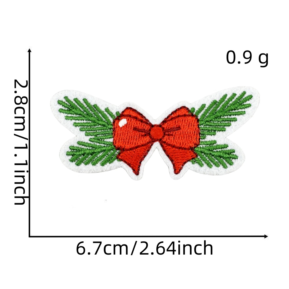 2g Weight Clothing Sticker Patches Classification 1 Piece, 1 Set Quantity Nonwoven, Polyester Material Christmas Festival Christmas Tree, Letter, Snowman Pattern Cute Style 1 Piece 1 Set Cute Christmas Tree Letter Snowman Nonwoven Polyester Clothing Sticker Patches 18