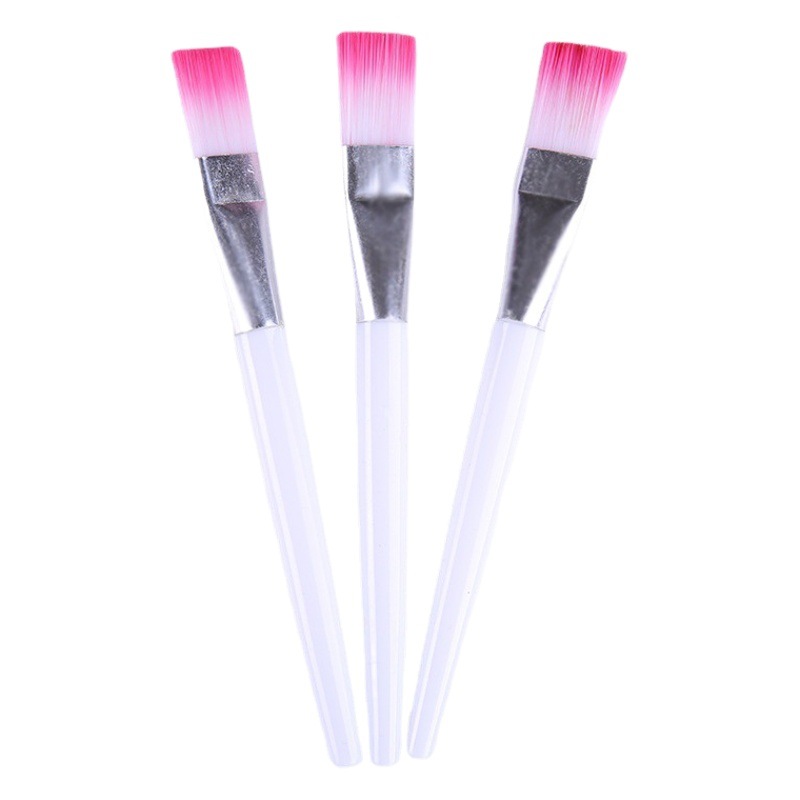 Source in stock Soft Hair Mask Brush White Rod Powder Rod Transparent Rod Nylon Hair Mask Brush Makeup Brush Tune Mask Tool