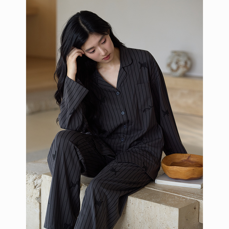 S6414-striped black cat