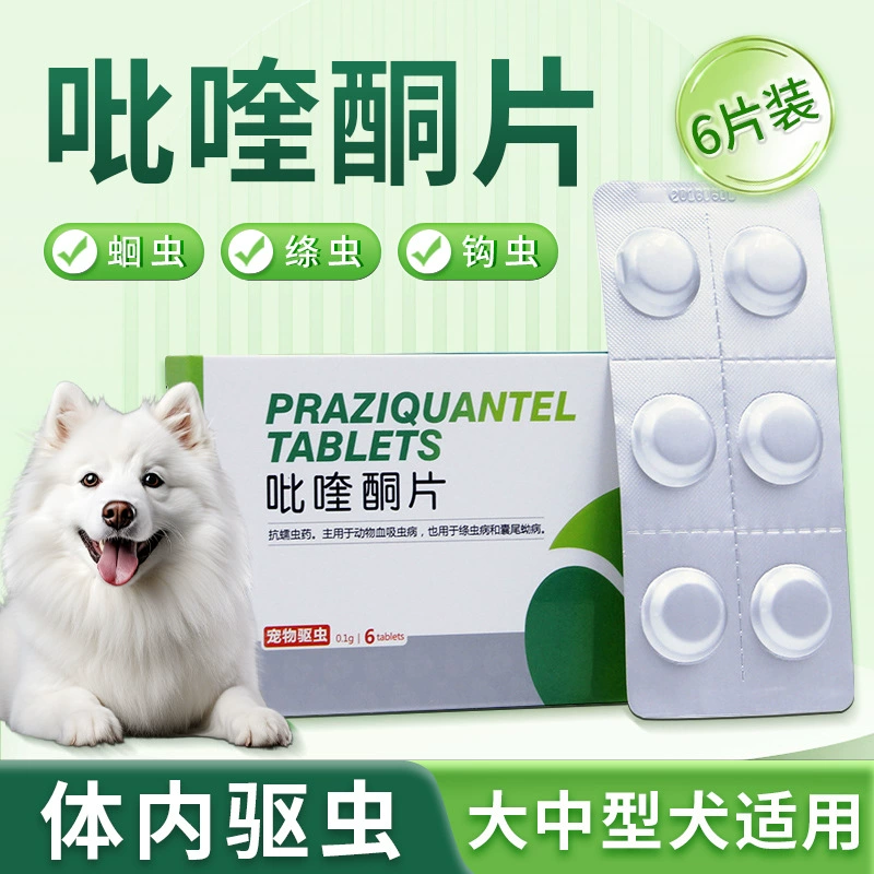 Xinpet Zhikang Praziquantel Таблетки 6 Препараты для домашних животных Средние и большие собаки Средство от насекомых Червь Аскарида Солитер