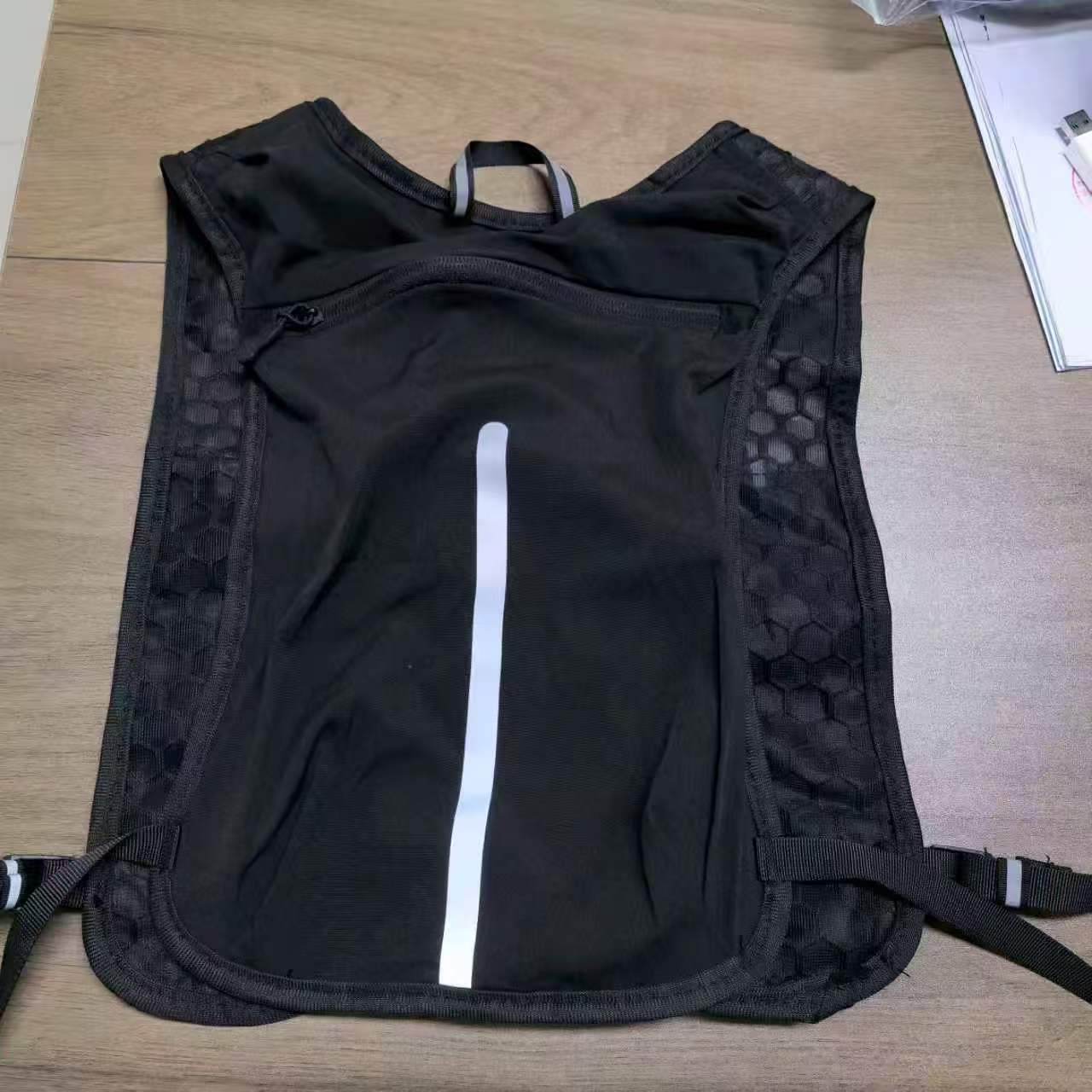 Amazon al aire libre caminando chaleco bolsa de bicicleta caminando chaleco bolsa deportiva de almacenamiento ligera bolsa de transporte en stock