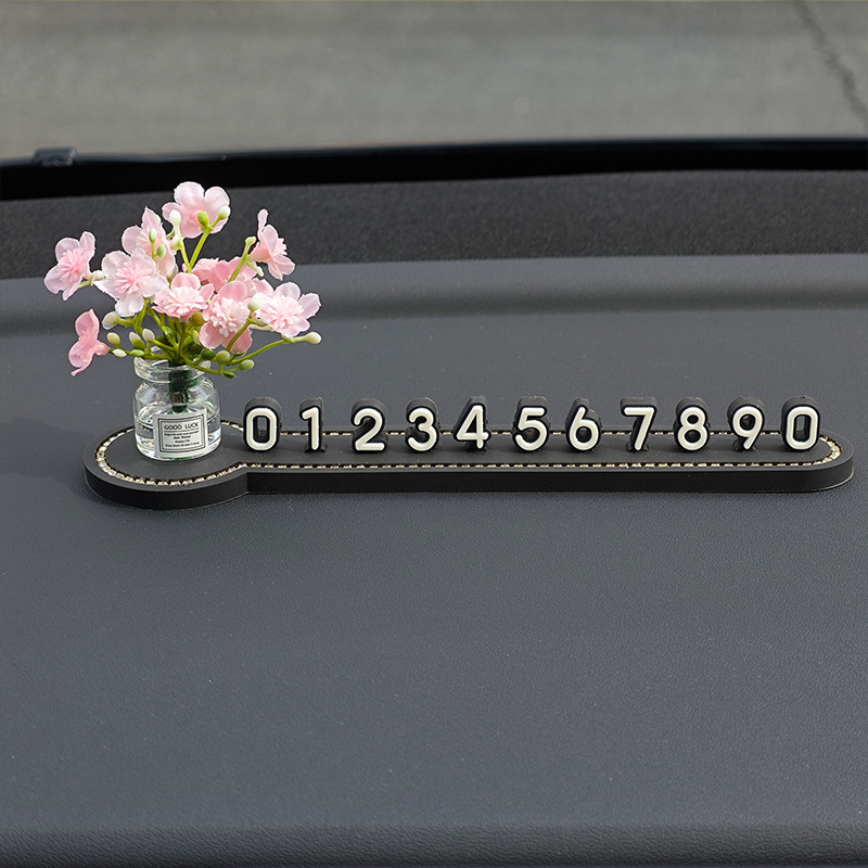 핑크색과 백도꽃 다이아몬드가 박힌 정지 신호 [무료 숫자 4세트]