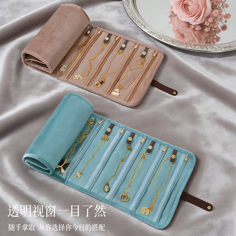 Travel Necklace Multi-tier Portable Jewelry from Yomiego