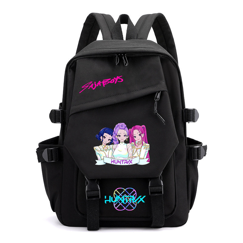Cross-Border Demon Hunter Girls Group Anime Cartoon Peripheral Printed Backpacks for Middle and High School Students, Fashionable Student School Bags Cross-Border Demon Hunter Girls Group Anime Cartoon Peripheral Printed Backpacks for Middle and High School Students, Fashionable Student School Bags