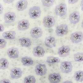 全棉数码印花纱布卡通格子花棉布40支双层纱面料春秋居家服装面料