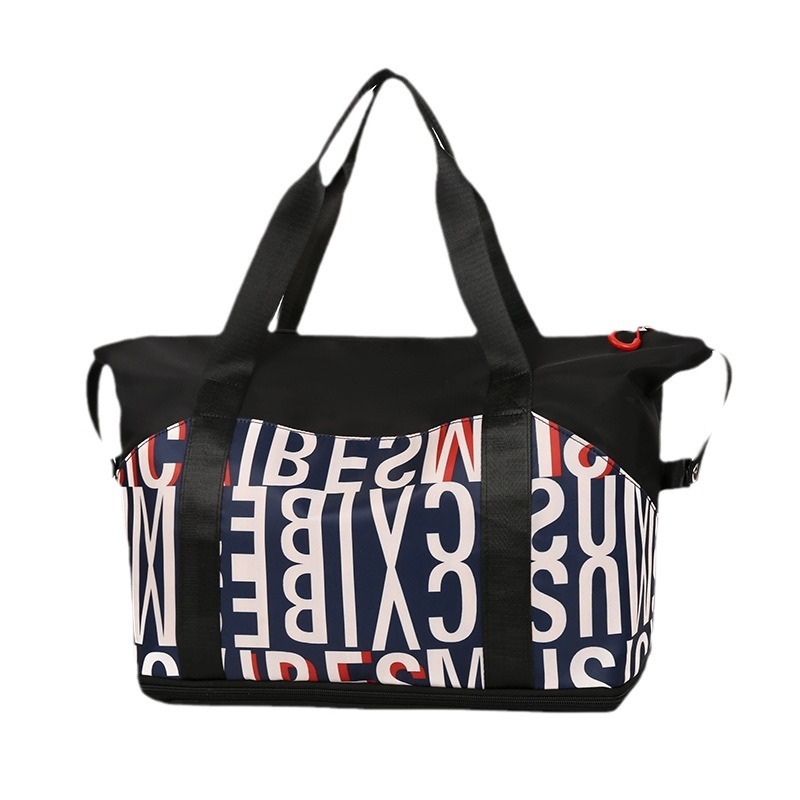 Bedruckte Unisex-Reisetasche aus Oxford-Stoff, spritzwassergeschützt, Aufbewahrungstasche mit großem Fassungsvermögen, erweiterbar, multifunktional, verschleißfest, Gepäcktasche_voghion.com