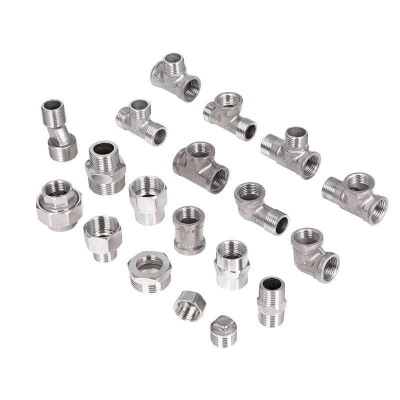 Alambre de extremo de acero inoxidable tubo de núcleo de alambre interno y externo antiguo codo tee tapón tapa suelta válvula de retención conjunta especificaciones conjuntas completas