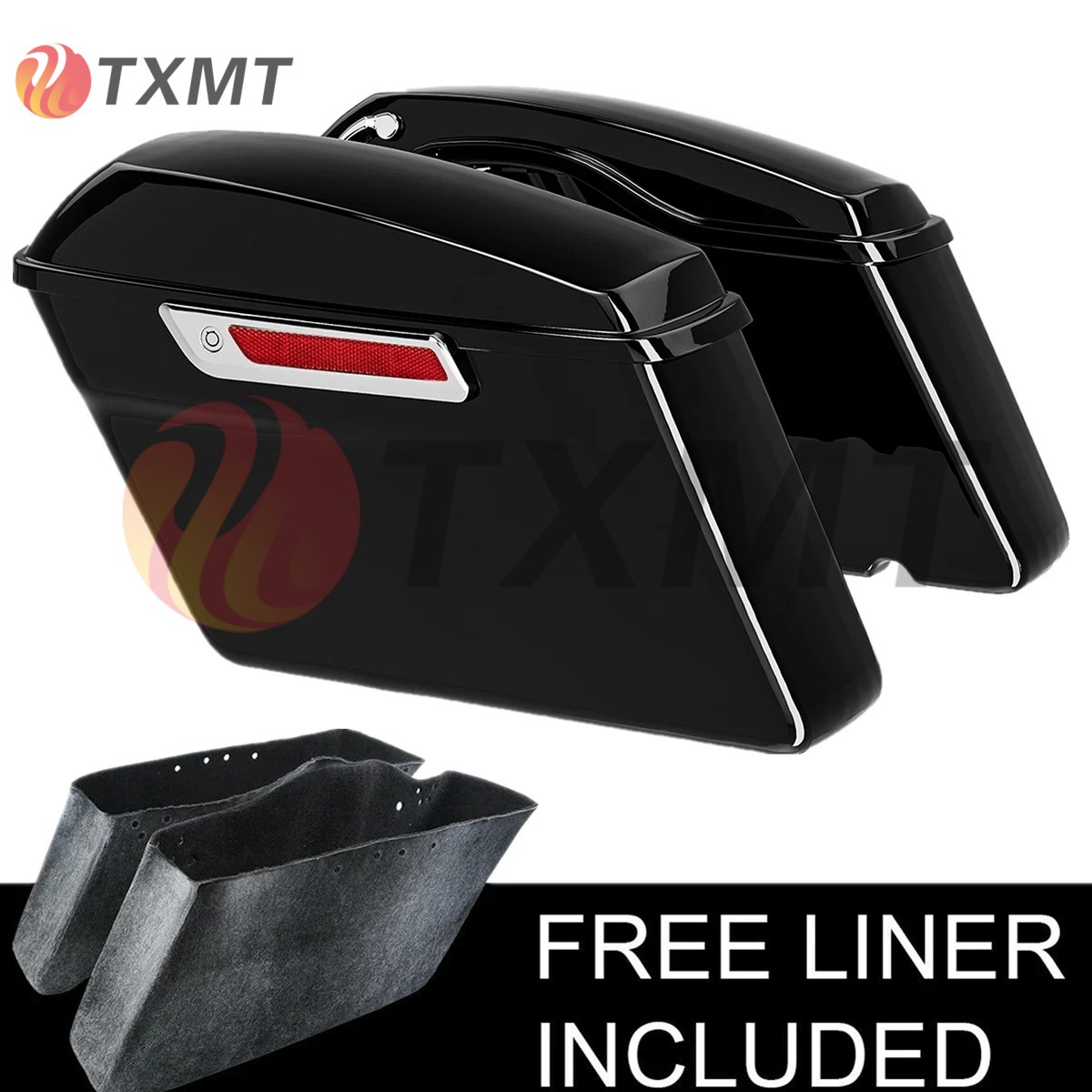 Suitable for Harley's New Road King Street Large Glide Modified Side Box Side Box Tail Box Suitcase 2014-2024